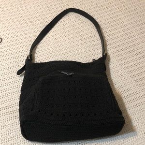 BAGS Amanda Smith Black crochet handbag